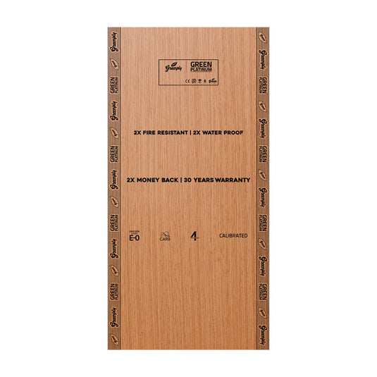 Green Platinum Plywood Size 8 Ft x 4 Ft(2440 MM x 1220 MM) Thickness 12 mm | Greenply